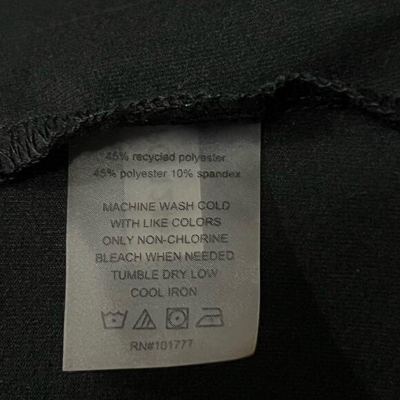 Soybu Sincere Black Long Sleeve Stretchy Shift Dress, Size L - Picture 4 of 5